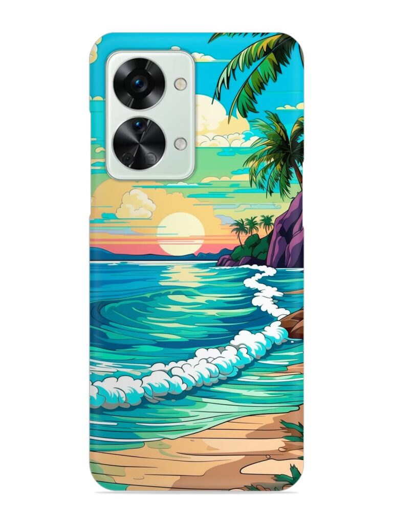 Beatiful Beach View Snap Case for OnePlus Nord 2T (5G) Zapvi