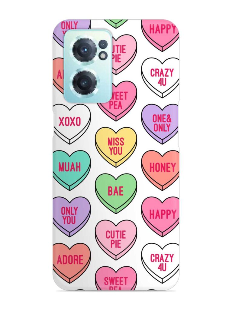 Colorful Heart Candy Snap Case for OnePlus Nord CE 2 (5G) Zapvi