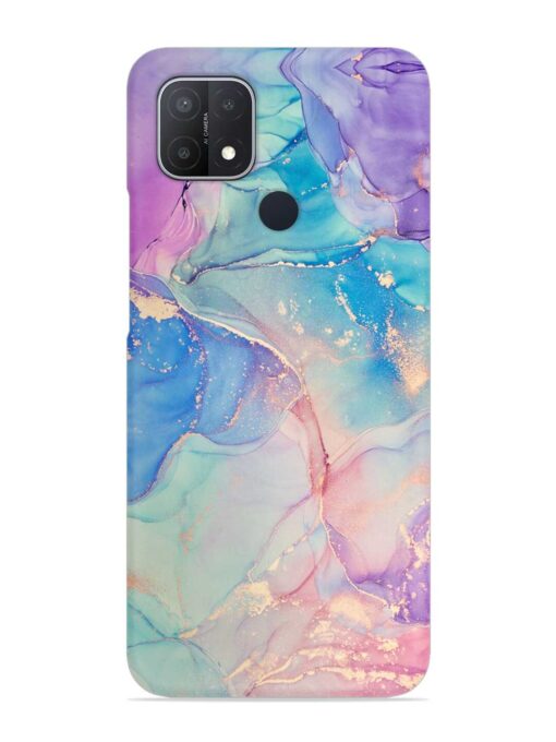 Alcohol Ink Colors Snap Case for Oppo A15 Zapvi