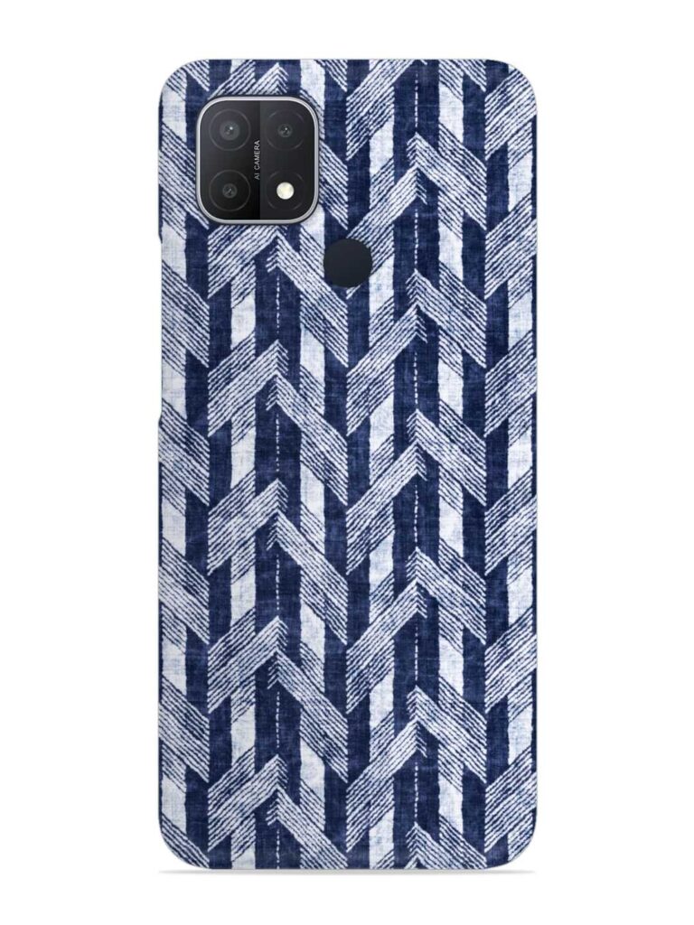 Abstract Herringbone Motif Snap Case for Oppo A15S Zapvi