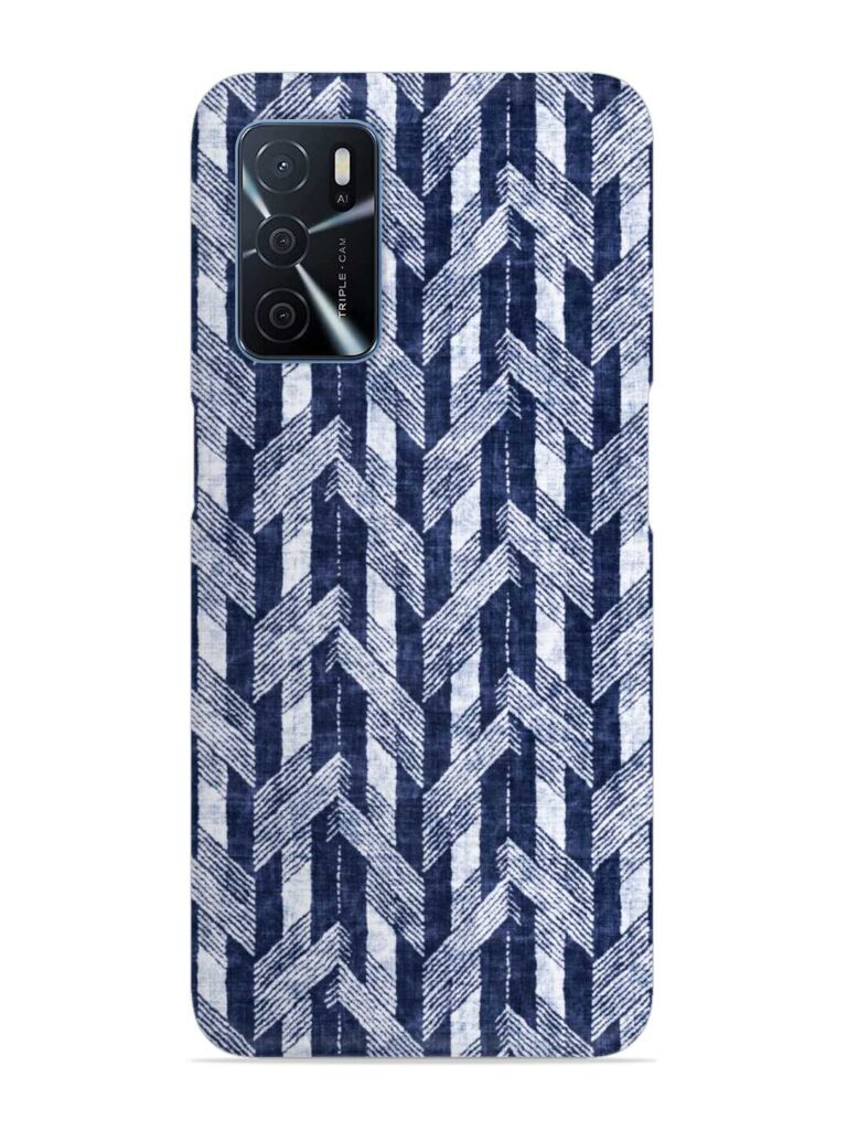 Abstract Herringbone Motif Snap Case for Oppo A16 Zapvi