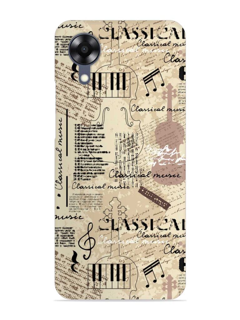 Classical Music Lpattern Snap Case for Oppo A17K Zapvi