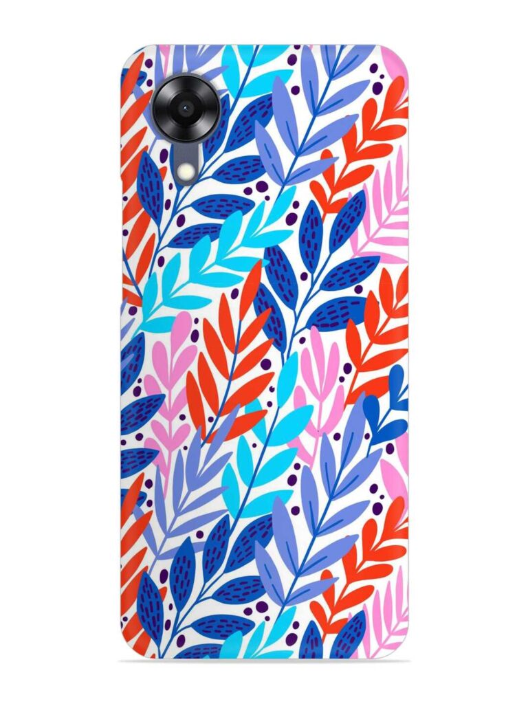 Bright Floral Tropical Snap Case for Oppo A17K Zapvi