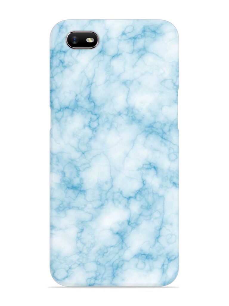Blue White Natural Marble Snap Case for Oppo A1K Zapvi
