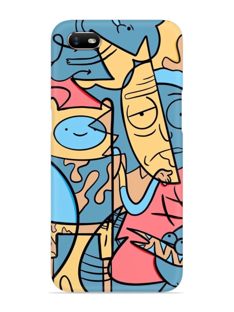 Silly Face Doodle Snap Case for Oppo A1K Zapvi