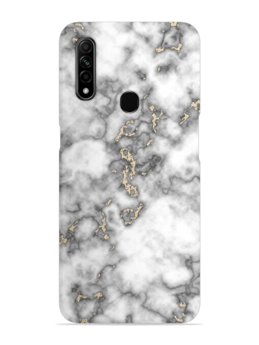 Gray And Gold Marble Snap Case for Oppo A31 Zapvi