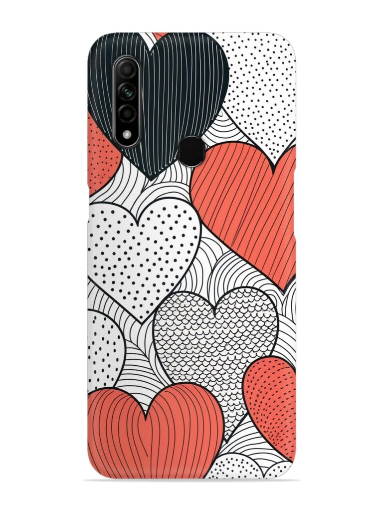 Girly Heart Seamless Snap Case for Oppo A31 Zapvi