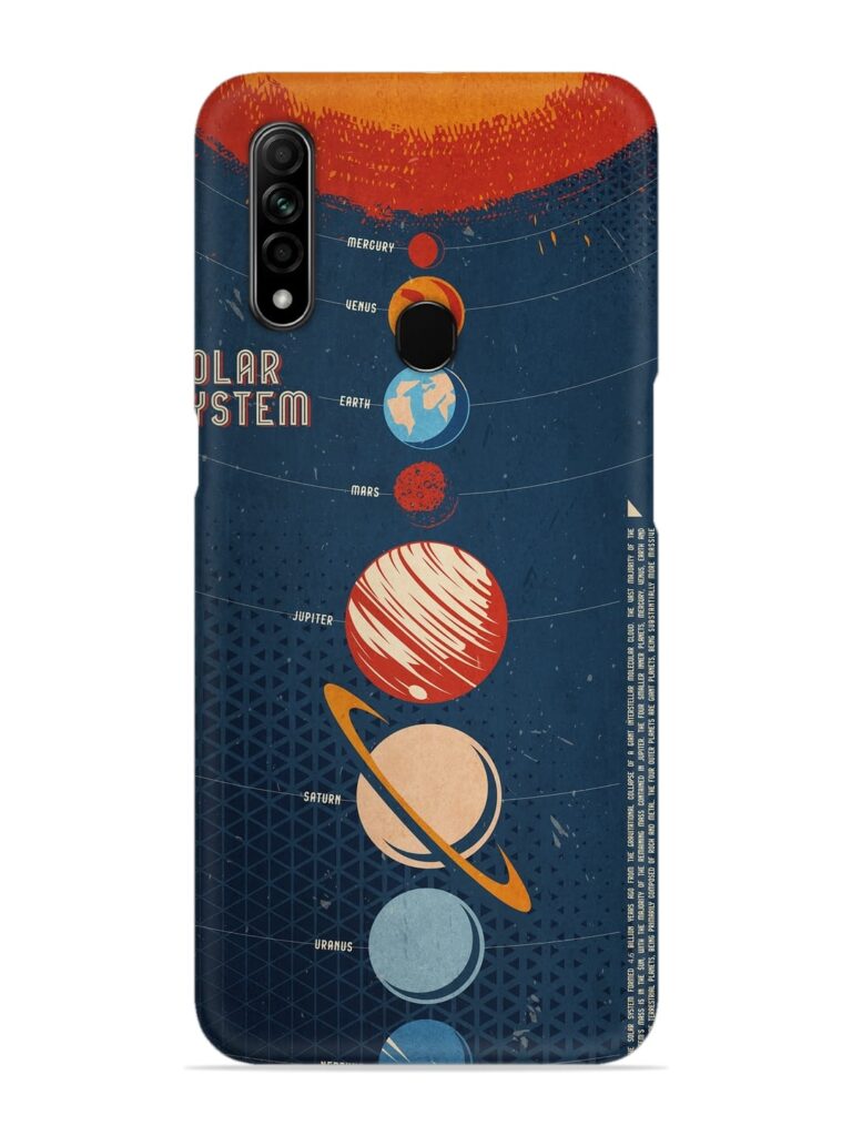 Solar System Vector Snap Case for Oppo A31 Zapvi