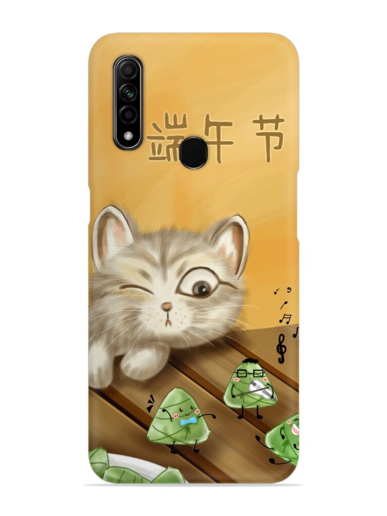 Cat Scorpion Dancing Snap Case for Oppo A31 Zapvi