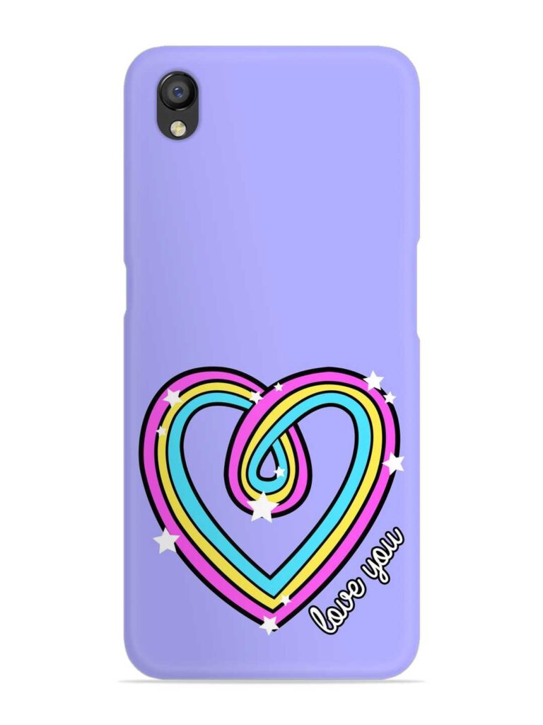 Colorful Rainbow Heart Snap Case for Oppo A37 Zapvi