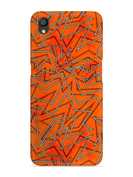 Abstract Orange Retro Snap Case for Oppo A37 Zapvi