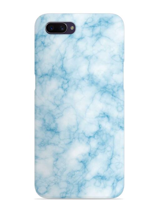 Blue White Natural Marble Snap Case for Oppo A3S Zapvi