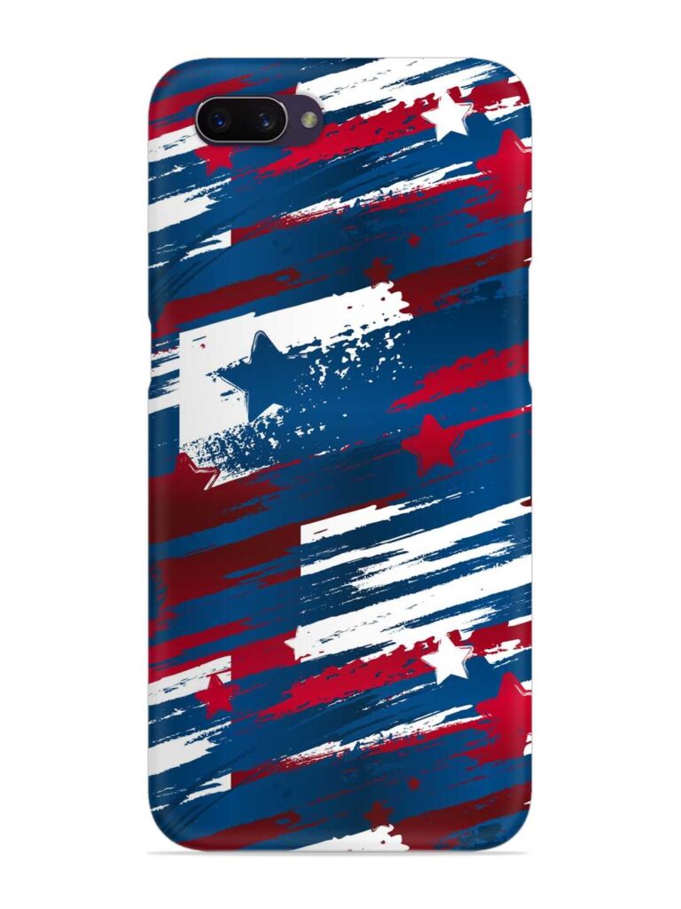 Abstract Seamless Usa Snap Case for Oppo A3S Zapvi
