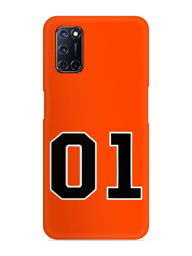 01 Number Snap Case for Oppo A52 Zapvi