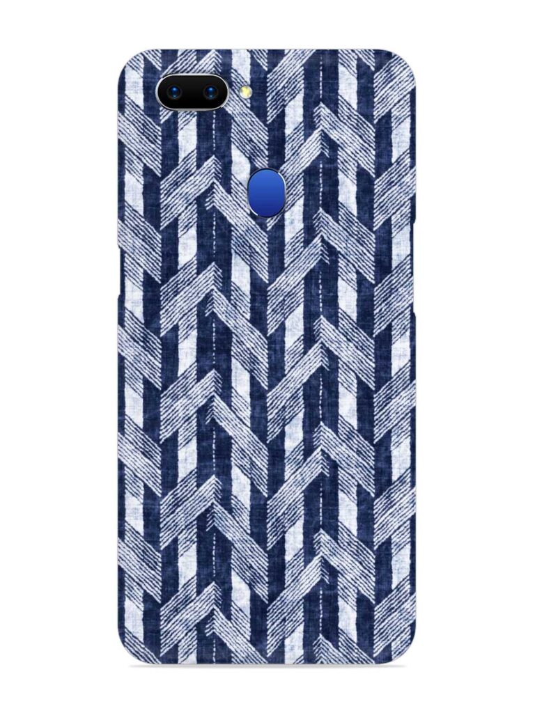 Abstract Herringbone Motif Snap Case for Oppo A5 (2018) Zapvi