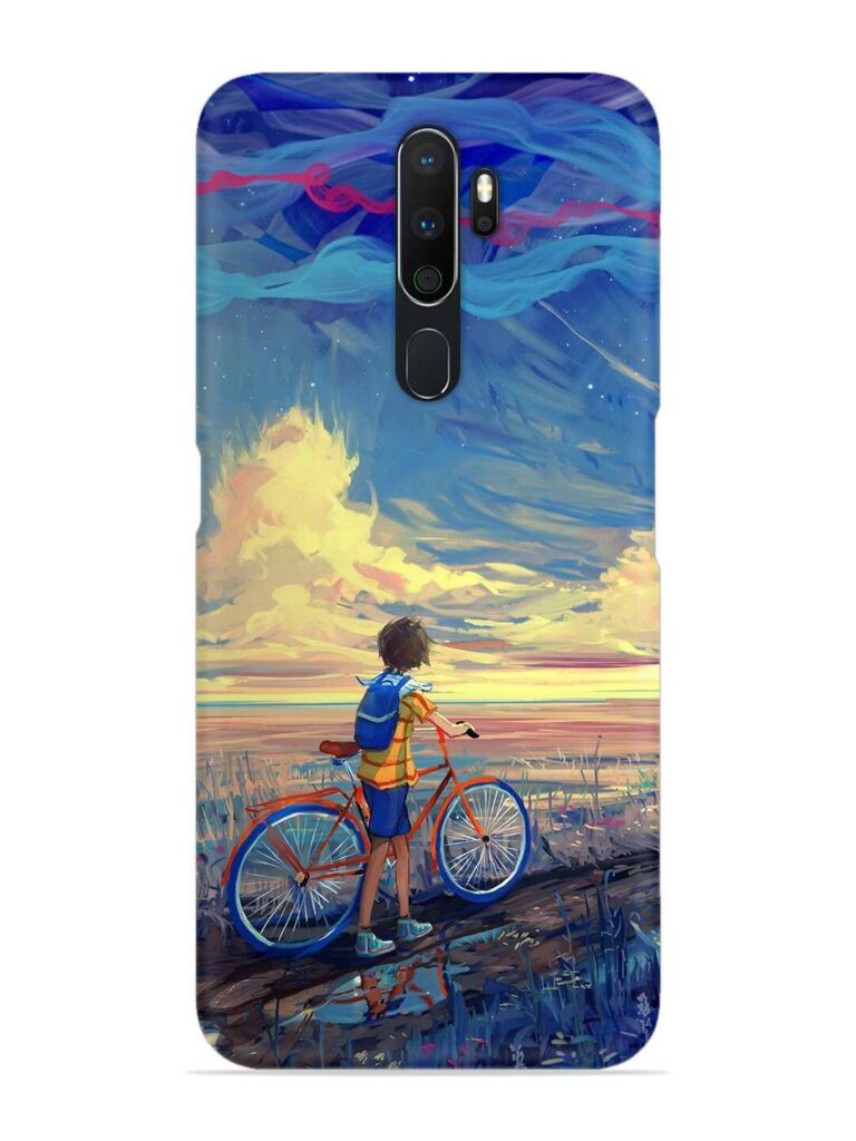 Bicycle Art Snap Case for Oppo A5 (2020) Zapvi