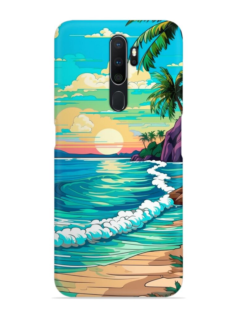 Beatiful Beach View Snap Case for Oppo A5 (2020) Zapvi