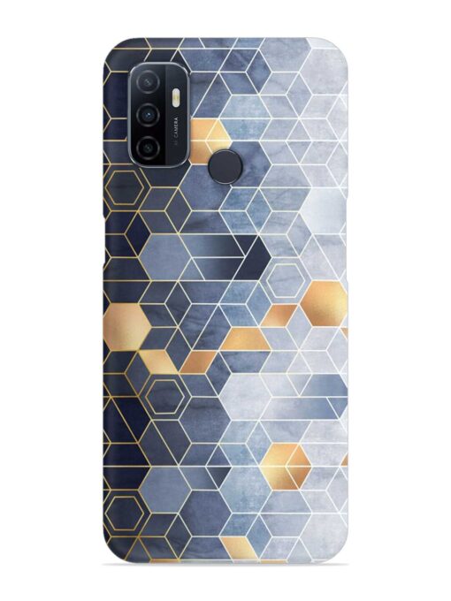 Geometric Abstraction Hexagons Snap Case for Oppo A53 Zapvi