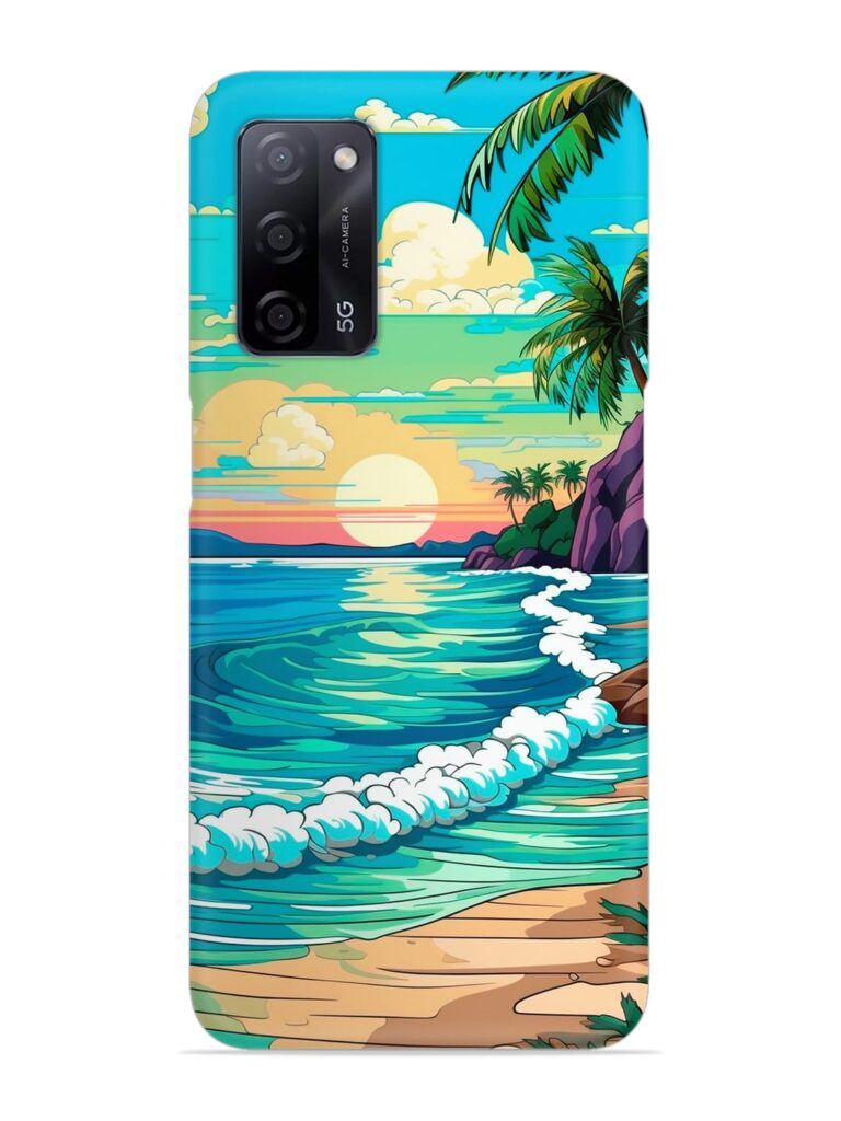 Beatiful Beach View Snap Case for Oppo A53S (5G) Zapvi