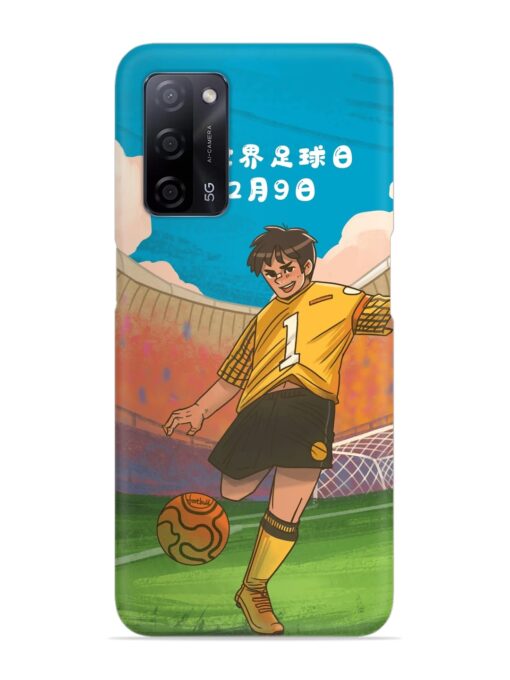 Soccer Kick Snap Case for Oppo A53S (5G) Zapvi
