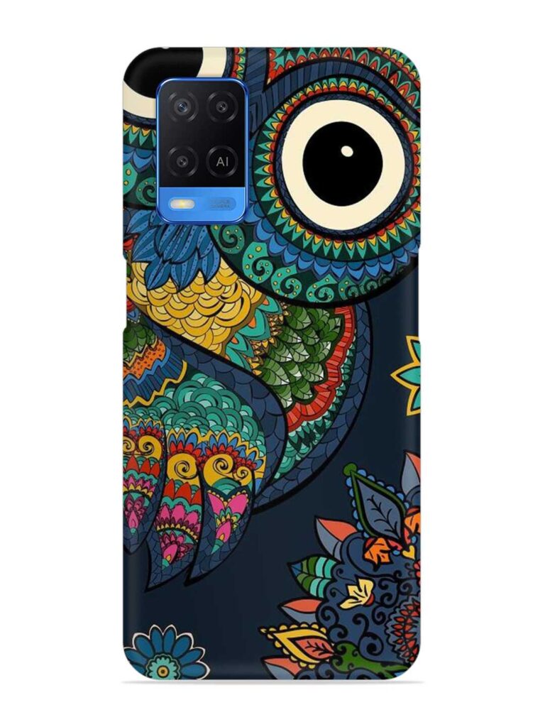Owl Vector Art Snap Case for Oppo A54 Zapvi