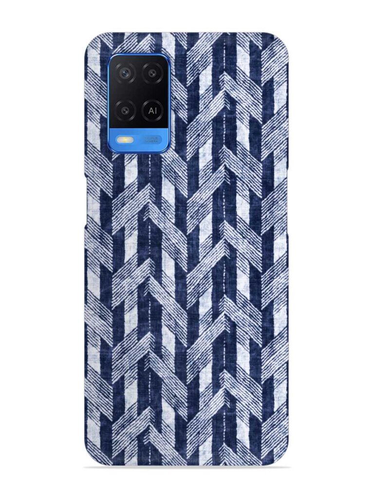 Abstract Herringbone Motif Snap Case for Oppo A54 Zapvi