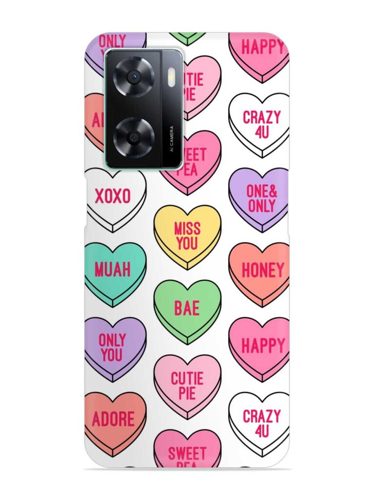 Colorful Heart Candy Snap Case for Oppo A57 (4G) Zapvi