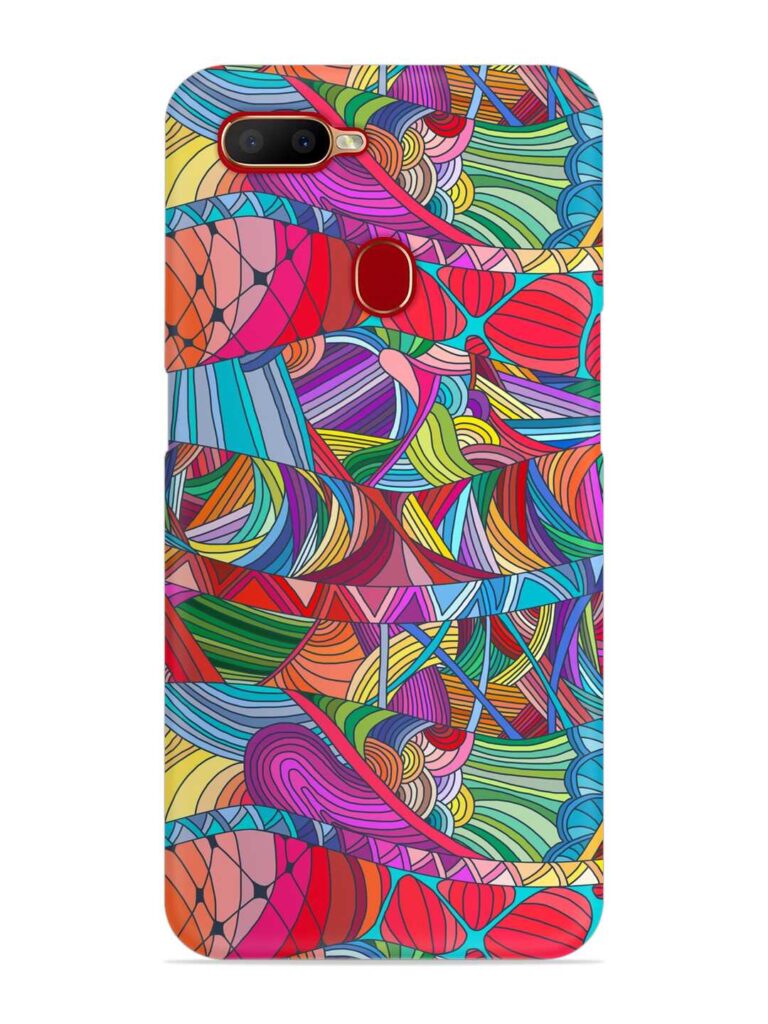 Seamless Patterns Hand Drawn Snap Case for Oppo A5s Zapvi