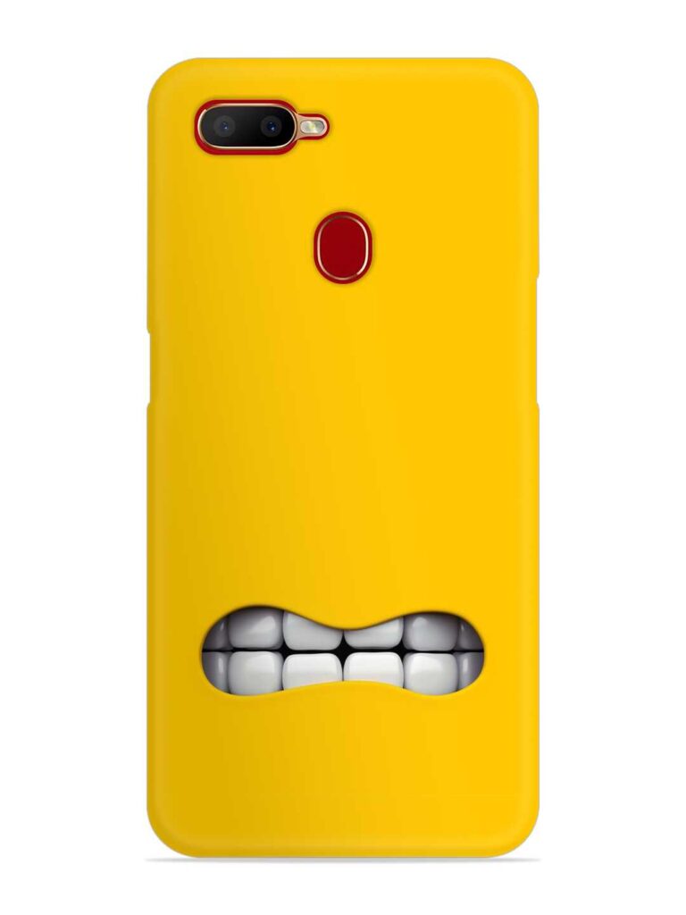 Mouth Character On Snap Case for Oppo A7 Zapvi