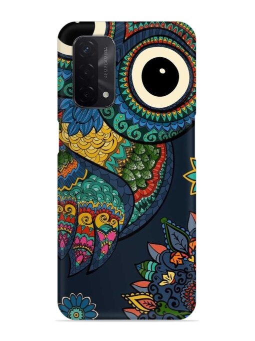Owl Vector Art Snap Case for Oppo A74 (5G) Zapvi