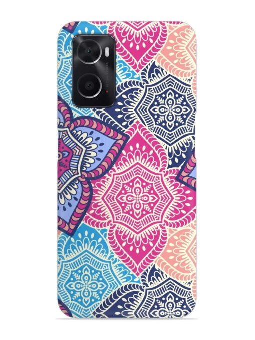 Ethnic Floral Seamless Snap Case for Oppo A76 Zapvi