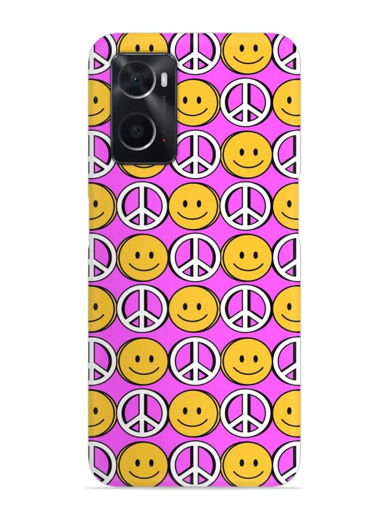 Smiley Face Peace Snap Case for Oppo A76 Zapvi