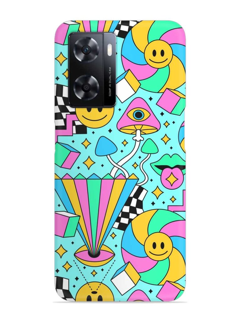 Trippy Rainbow 60S Snap Case for Oppo A77 Zapvi