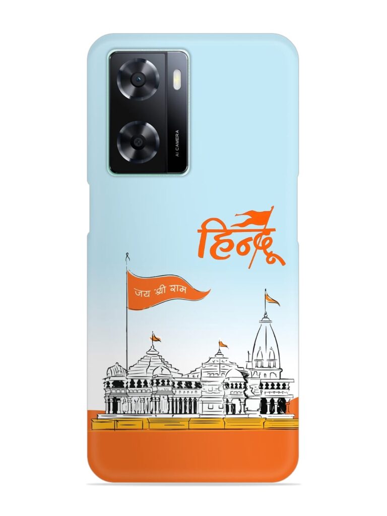 Ram Mandir Hindu Snap Case for Oppo A77s Zapvi