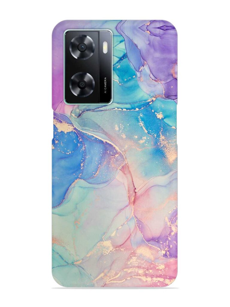 Alcohol Ink Colors Snap Case for Oppo A77s Zapvi