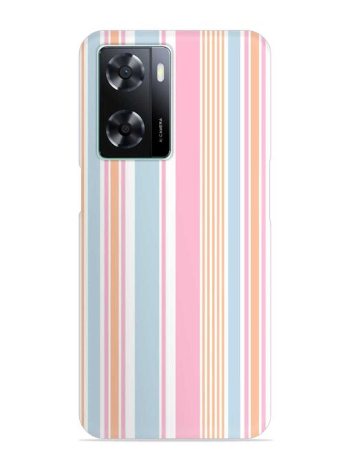Stripe Seamless Pattern Snap Case for Oppo A77s Zapvi