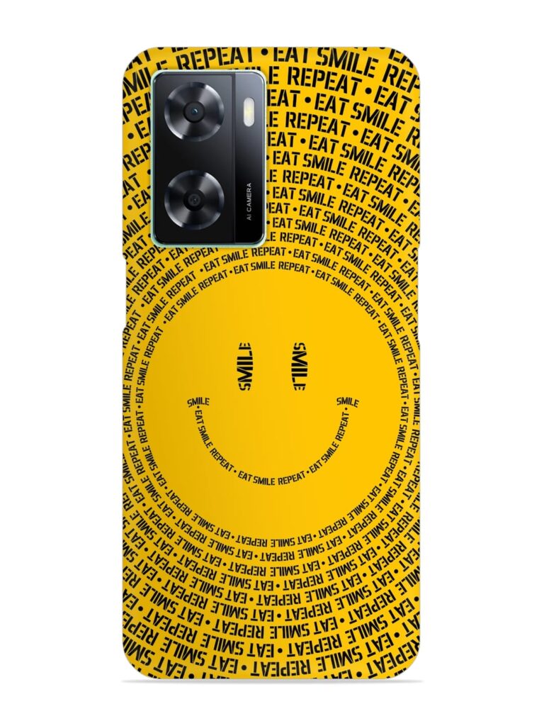 Smiley Snap Case for Oppo A77s Zapvi