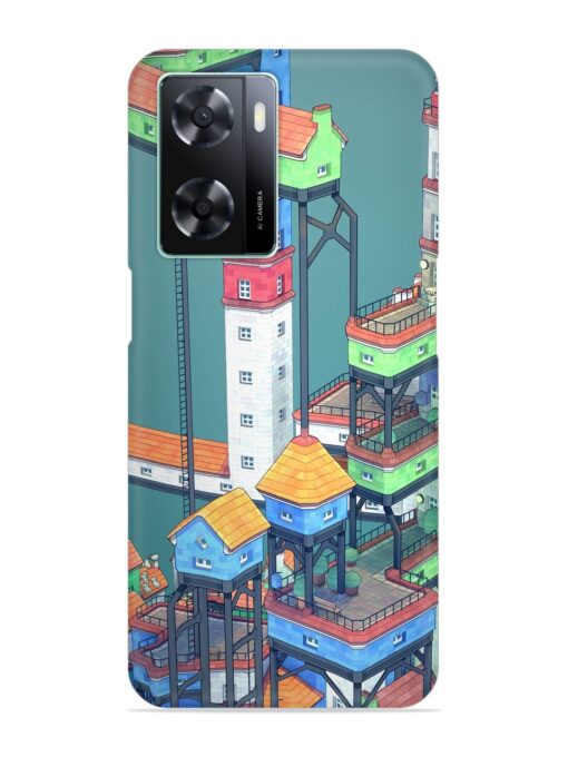 Building Sets Snap Case for Oppo A77s Zapvi