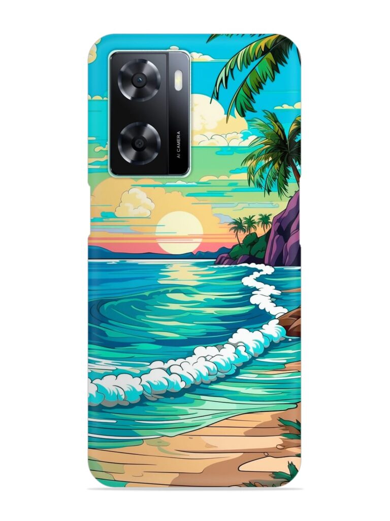 Beatiful Beach View Snap Case for Oppo A77s Zapvi