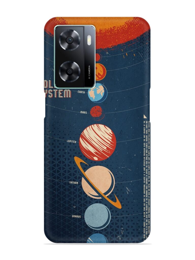 Solar System Vector Snap Case for Oppo A77s Zapvi