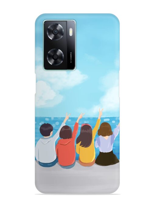 Happy Kids Snap Case for Oppo A77s Zapvi