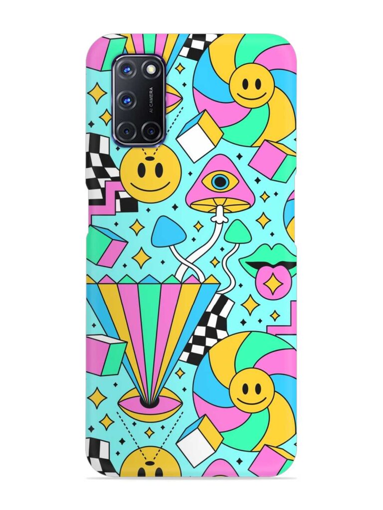 Trippy Rainbow 60S Snap Case for Oppo A92 Zapvi