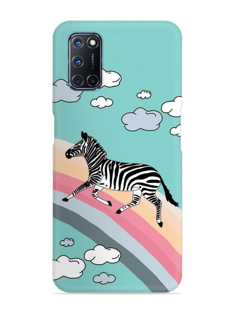 Running Zebra Snap Case for Oppo A92 Zapvi