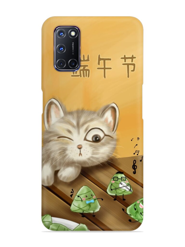 Cat Scorpion Dancing Snap Case for Oppo A92 Zapvi