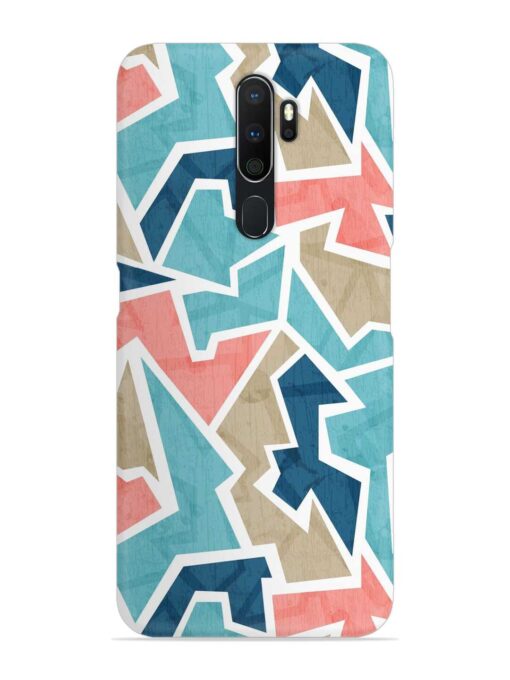 Vintage Geometric Triangle Snap Case for Oppo A9 (2020) Zapvi