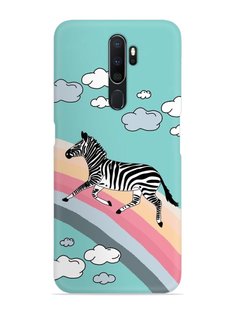 Running Zebra Snap Case for Oppo A9 (2020) Zapvi