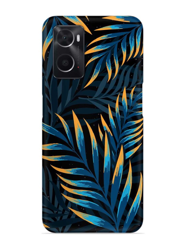 Abstract Leaf Art Snap Case for Oppo A96 Zapvi