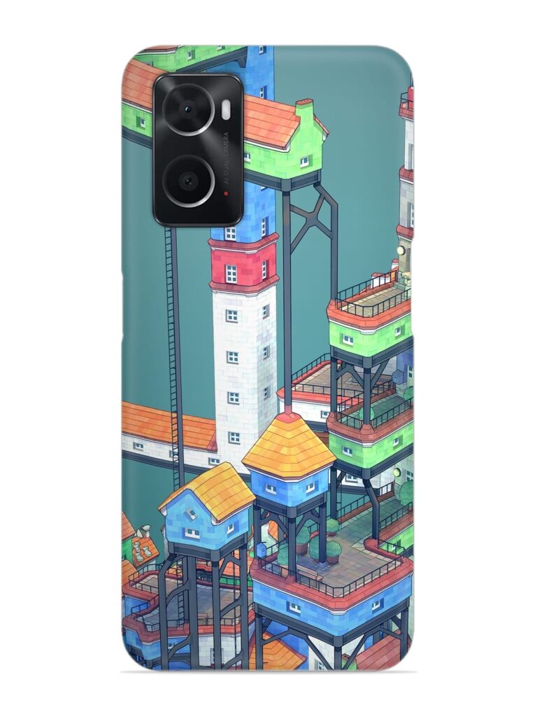 Building Sets Snap Case for Oppo A96 Zapvi