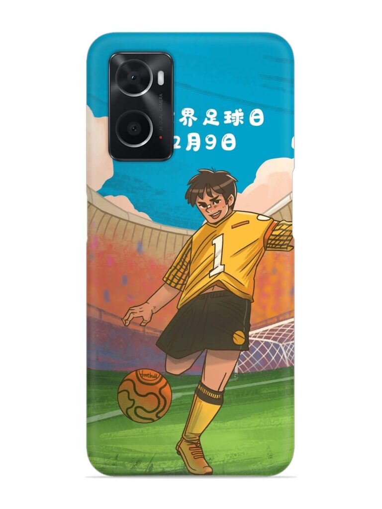 Soccer Kick Snap Case for Oppo A96 Zapvi