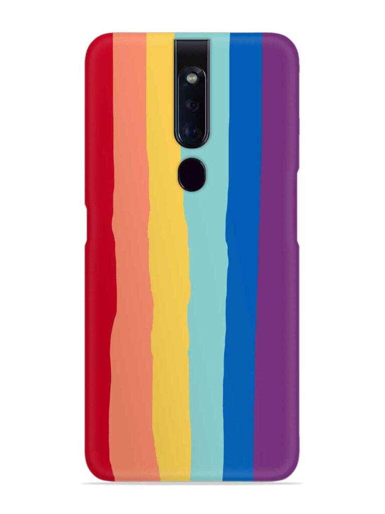Rainbow Genuine Liquid Snap Case for Oppo F11 Pro Zapvi